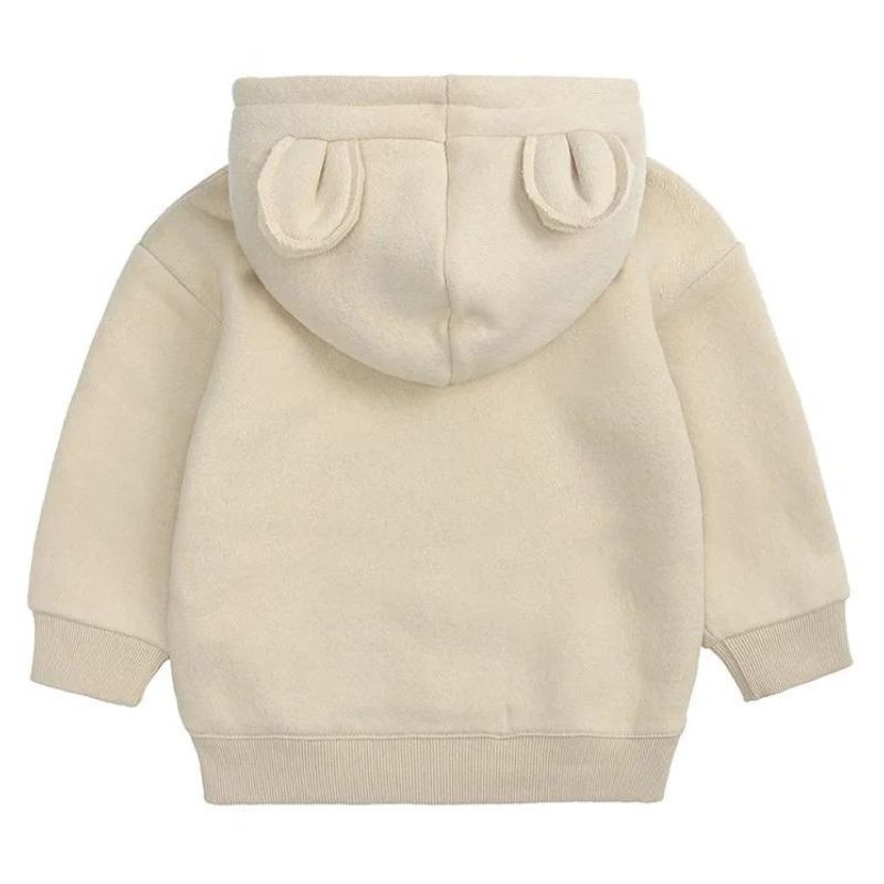 BEIGE TEDDY BEAR HOODIE